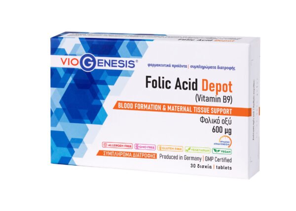 VioGenesis Folic Acid 600 μg DEPOT 30 tabs