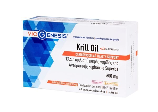 VioGenesis Krill Oil 600 mg 60 softgels